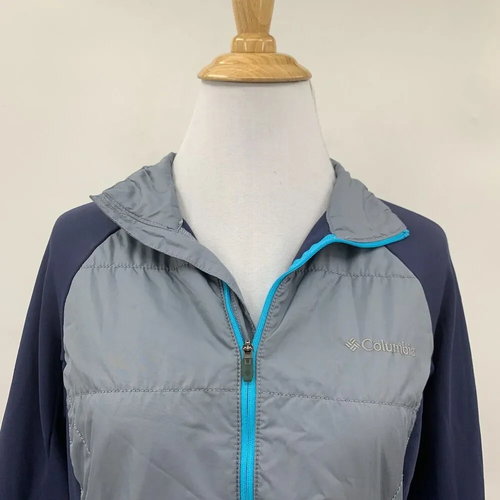 Columbia Jacket Womens M Medium Insulated Quilted Zip Up Long Sleeve Lightweight